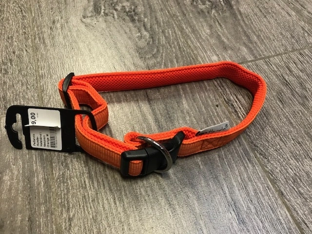 Petlando Hundehalsbånd i Neopren Orange M - let og komfortabelt hundehalsbånd